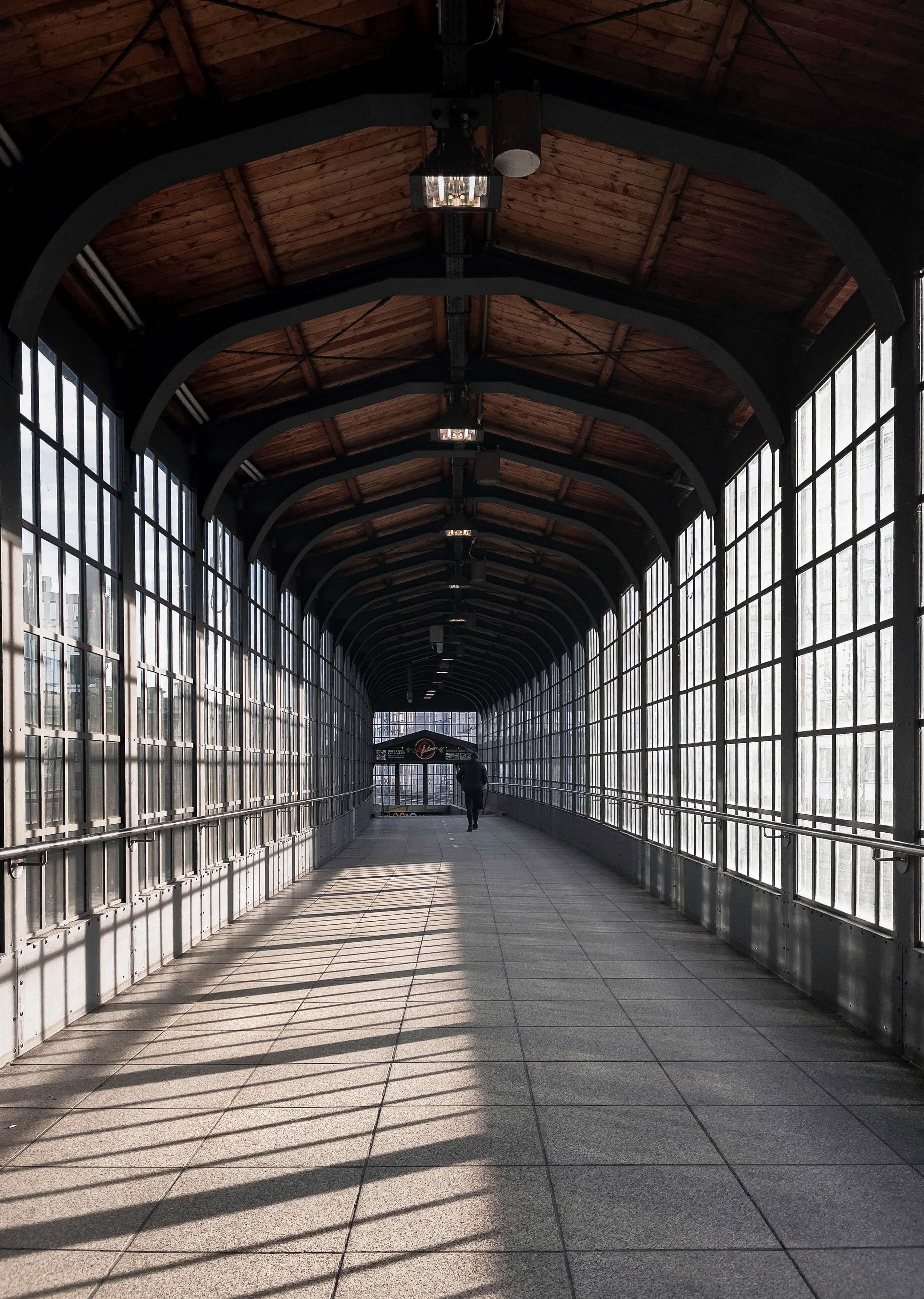 An image of a tunnel filled with sunlight